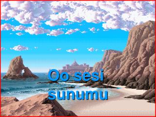 Oo sesi sunumu