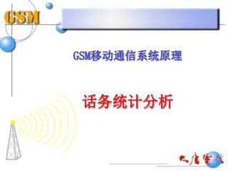 GSM 移动通信系统原理 话务统计分析