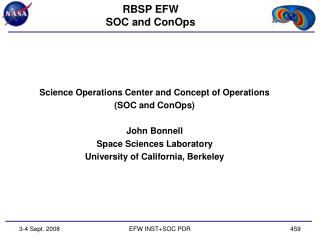 RBSP EFW SOC and ConOps