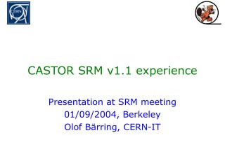 CASTOR SRM v1.1 experience