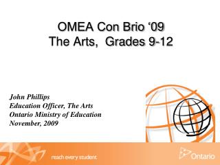 OMEA Con Brio ‘09 The Arts, Grades 9-12