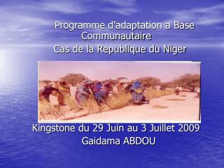 Programme d’adaptation a Base Communautaire