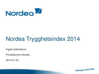 Nordea Trygghetsindex 2014