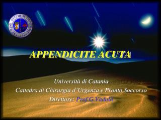 APPENDICITE ACUTA