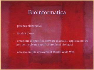 Bioinformatica