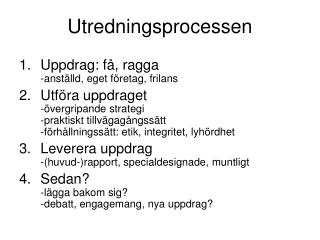 Utredningsprocessen