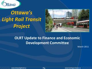 Ottawa’s Light Rail Transit Project