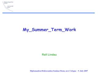My_Summer_Term_Work