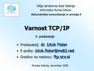 Varnost TCP/IP