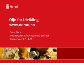 Olje for Utvikling norad.no