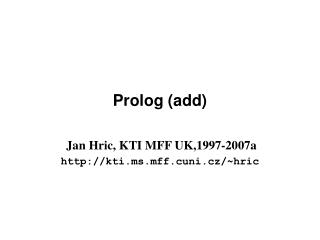 Prolog ( add )