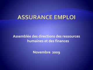 ASSURANCE EMPLOI