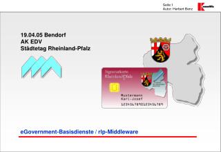 eGovernment-Basisdienste / rlp-Middleware