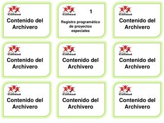 Contenido del Archivero