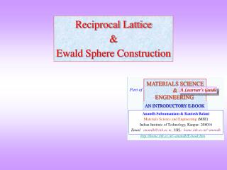 Reciprocal Lattice &amp; Ewald Sphere Construction