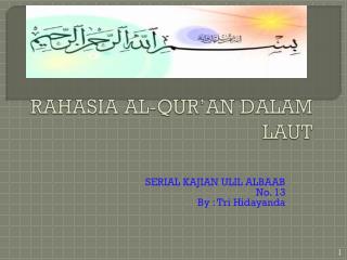 RAHASIA AL-QUR’AN DALAM LAUT