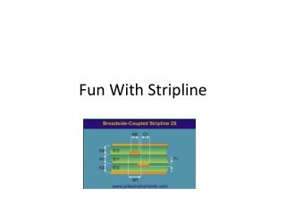 Fun With Stripline