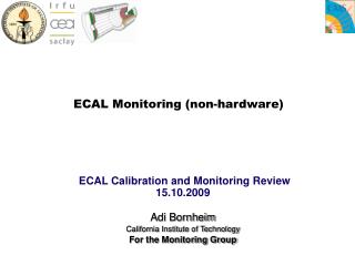 ECAL Monitoring (non-hardware)