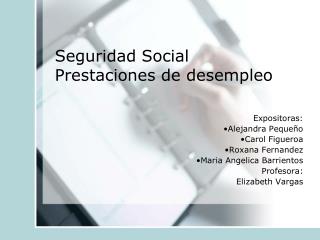 Seguridad Social Prestaciones de desempleo