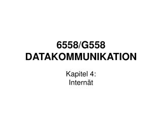 6558/G558 DATAKOMMUNIKATION