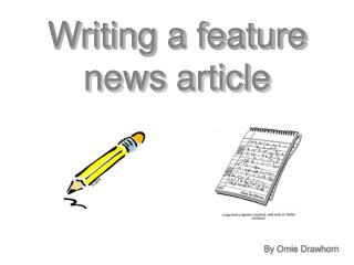 Writing a feature news article