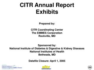 CITR Annual Report Exhibits