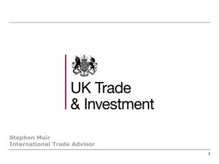 Stephen Muir International Trade Advisor