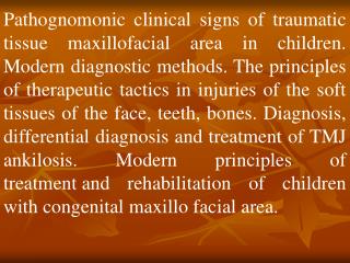 Maxillofacial trauma