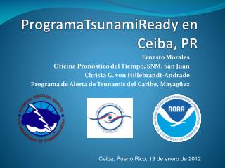 ProgramaTsunamiReady en Ceiba , PR