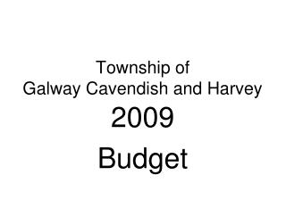 Township of Galway Cavendish and Harvey