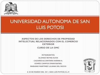 UNIVERSIDAD AUTONOMA DE SAN LUIS POTOSI