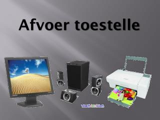 Afvoer toestelle