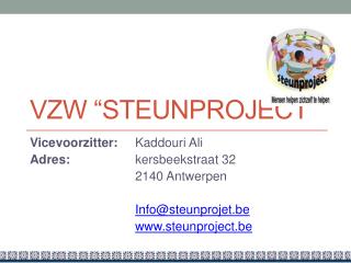 VZW “Steunproject”