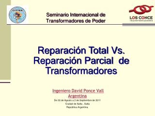 Seminario Internacional de Transformadores de Poder