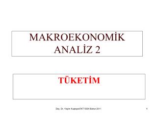 MAKROEKONOMİK ANALİZ 2