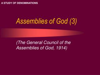 Assemblies of God (3)
