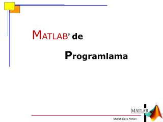 Matlab Ders Notları