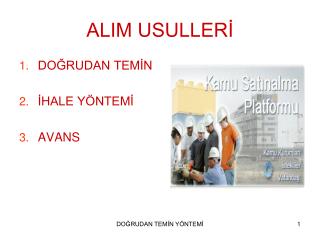 ALIM USULLERİ