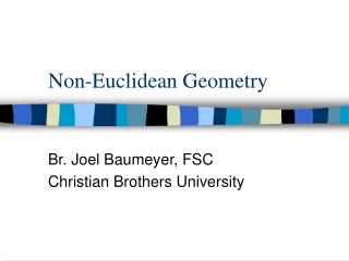 Non-Euclidean Geometry