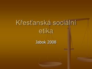 Křesťanská sociální etika