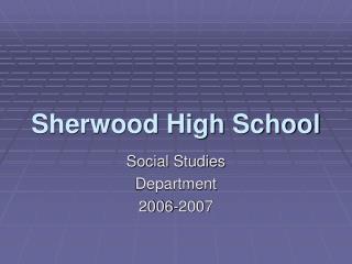 Sherwood High School