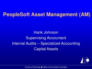 PeopleSoft Asset Management (AM)