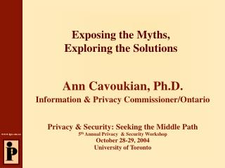 Exposing the Myths, Exploring the Solutions
