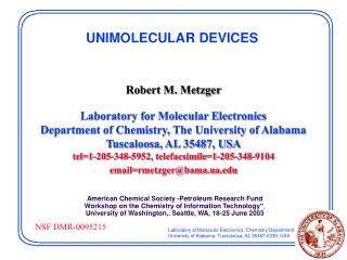 UNIMOLECULAR DEVICES