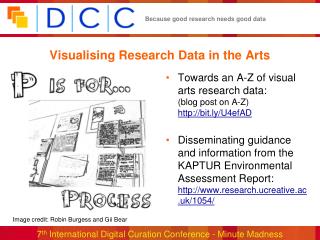 Visualising Research Data in the Arts