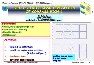 STATUS AND CHARACTERIZATION OF COMPASS RICH-1