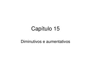 Capítulo 15