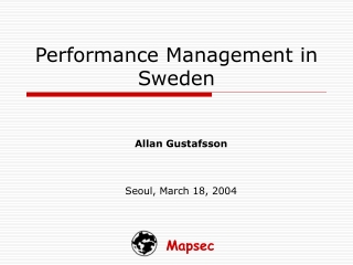 Performance Management in Sweden