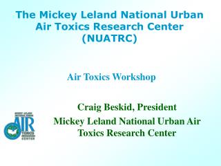 Air Toxics Workshop