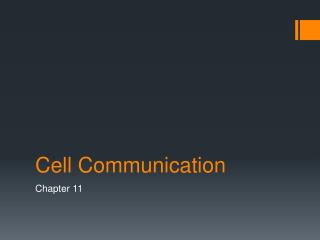 Cell Communication